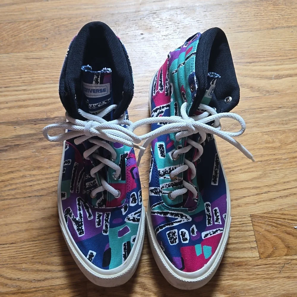 Converse x Fear of God Skipgrip 80s print high top trainers sneaker